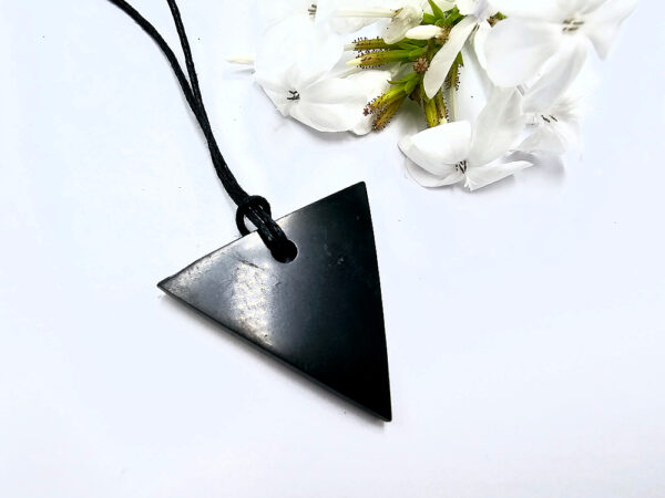 Shungite Triangle Necklace (3cm)