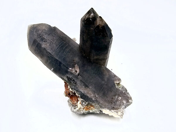 Smoky Quartz Point Rough P (170g) Aegirine Inclusions & Phantoms