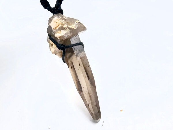 Smoky Quartz Macrame Necklace - Image 2