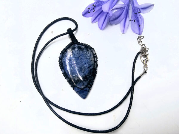 Sodalite Braided Necklace Drop - Image 2