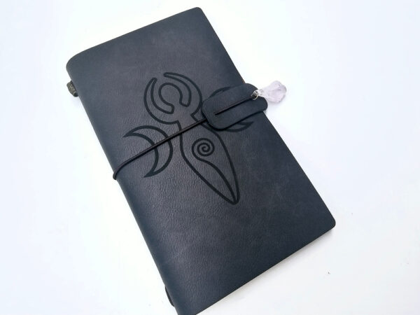 Triple Moon Goddess Journal Black (20x12cm)