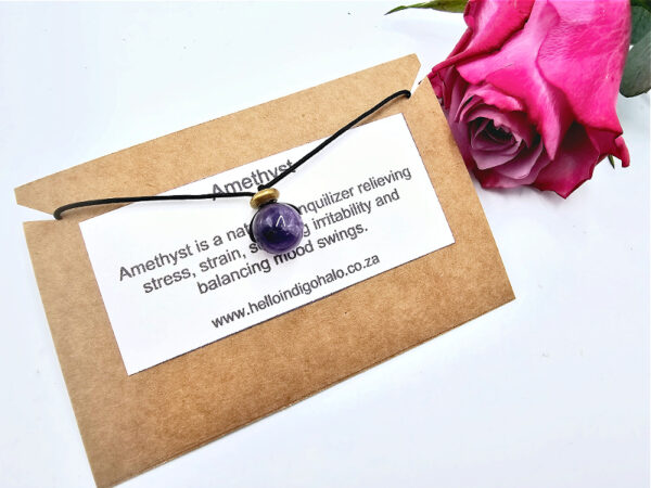 Amethyst Sphere Choker Necklace (10mm)