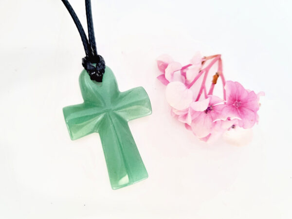 Green Aventurine Ankh Necklace (4cm)