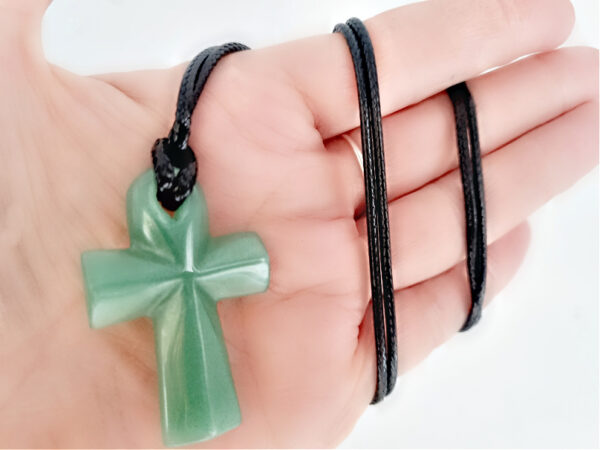 Green Aventurine Ankh Necklace (4cm) - Image 2