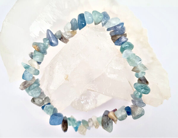 Fluorite Chips Bangle (Blues)