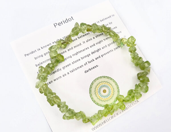 Peridot Chips Bangle