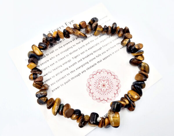 Tigers Eye Chips Bangle