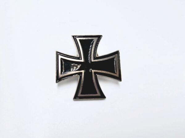 Black Cross Pin Badge