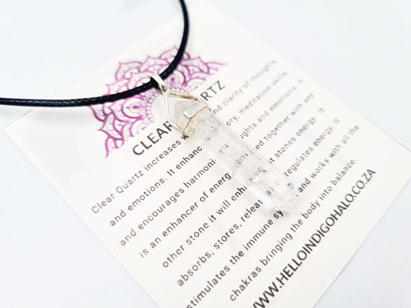 Clear Quartz Necklace (925 Silver)