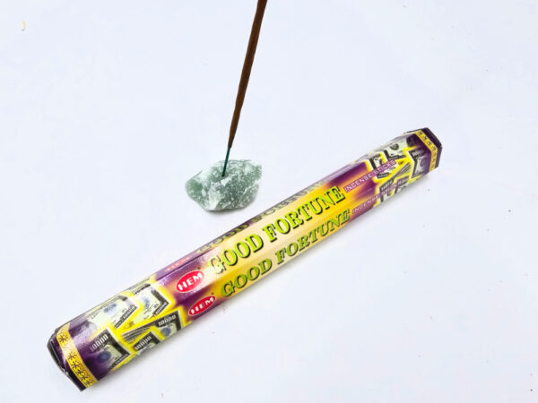 Green Aventurine & Good Fortune Incense Combo (Fortune)