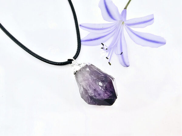 Amethyst Rough Point Necklace