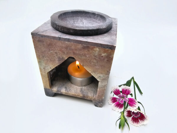 Oil Burner Buddha Soapstone (10cm)