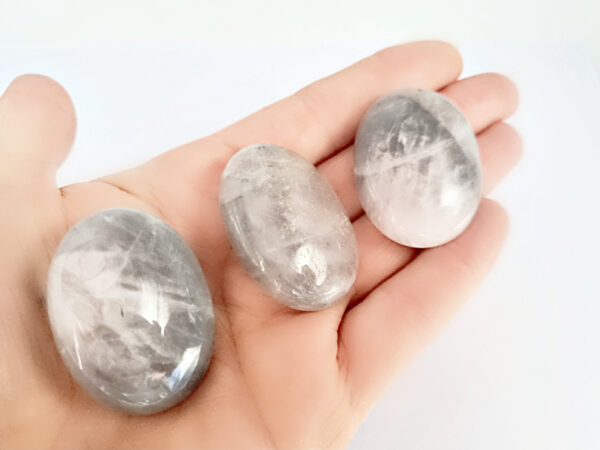 Lunar Quartz Palm Stones (4cm)