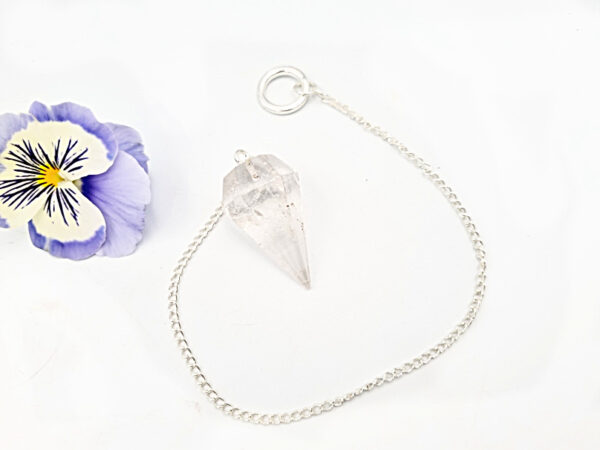 Clear Quartz Pendulum Point