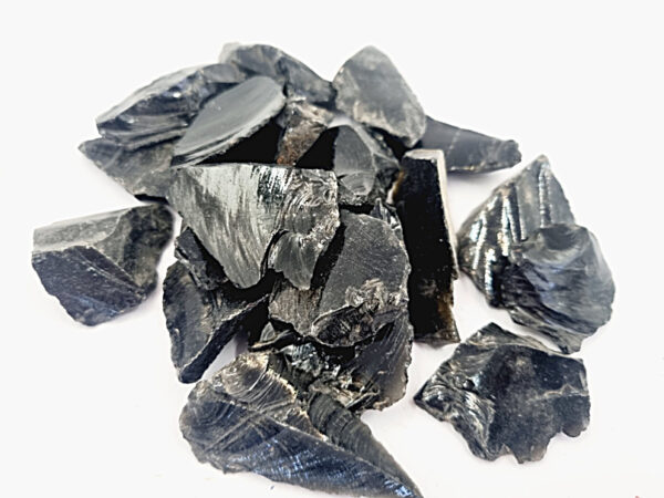 Black Obsidian Rough Crystal Pieces