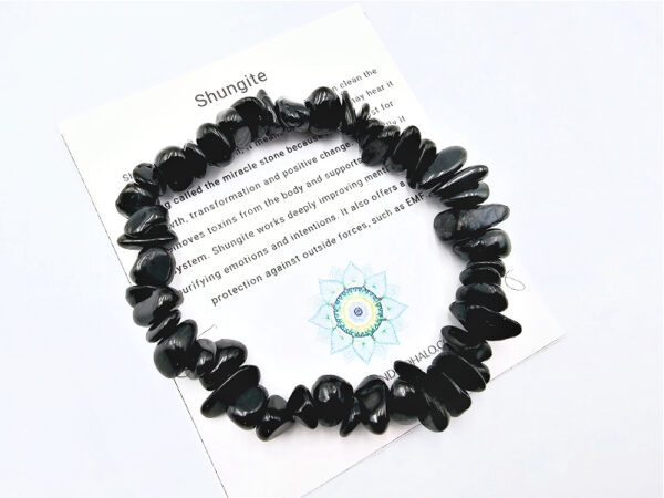 Shungite Stone Chip Bangle