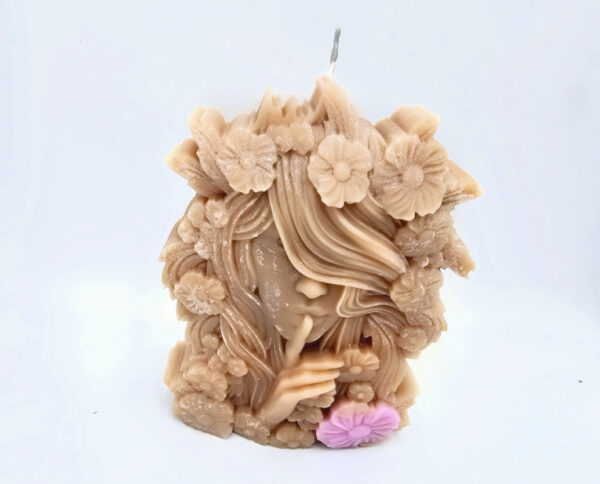 Flower Whisper Candle Pink Flower (14cm)