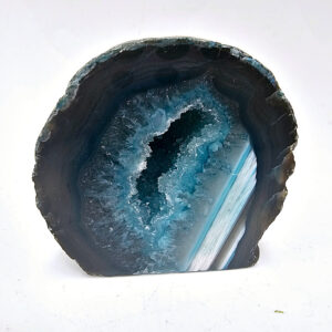 NEW Agate Geode Standing Freeform Blue B