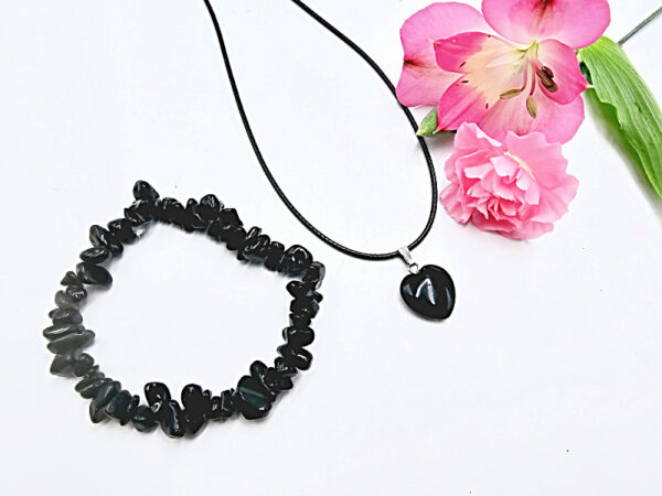 Black Obsidian Jewellery Gift Set (Protection) - Image 2