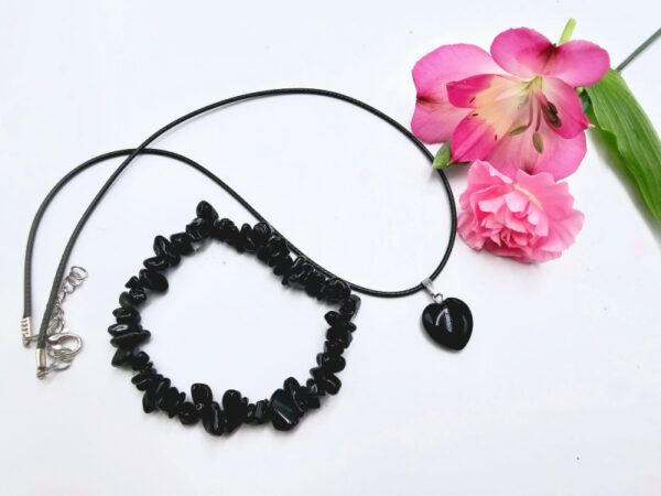 Black Obsidian Jewellery Gift Set (Protection) - Image 3