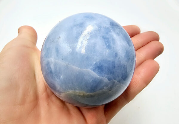 Blue Calcite Sphere  A (21cm Circumference)