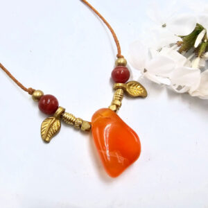 Hello Indigo Halo Online Store Carnelian necklace