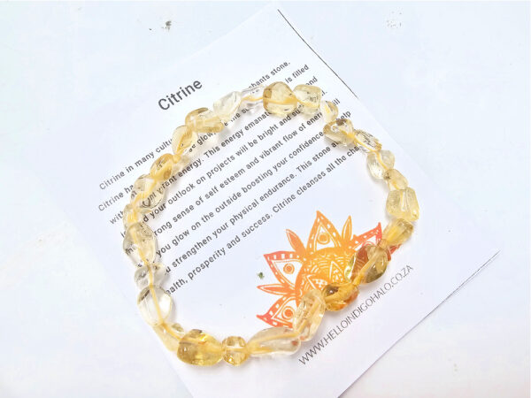 Citrine  Gemstone Nugget Bangle