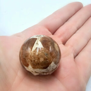 NEW Garnet In Limestone Sphere 9cm Circumference