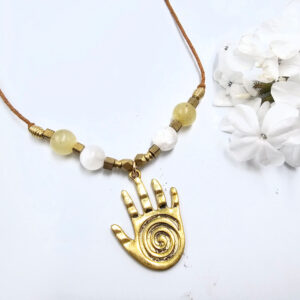 Hello Indigo Halo Online Store Healing hand necklace