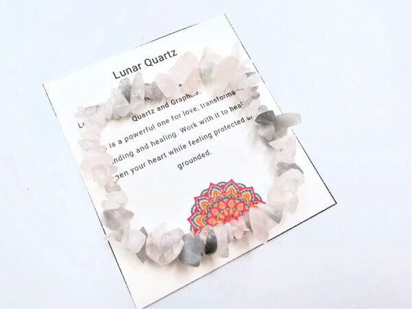 Lunar Quartz Chips Bangle