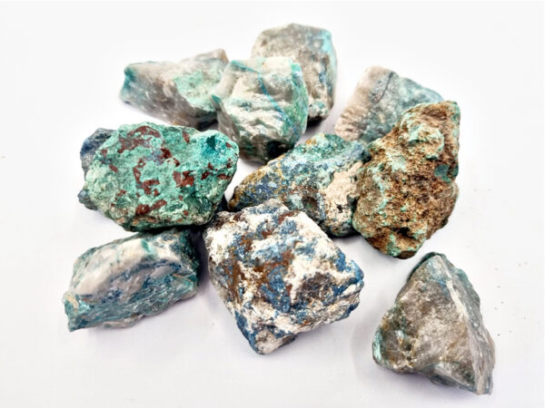 Chrysocolla Rough Crystal Pieces