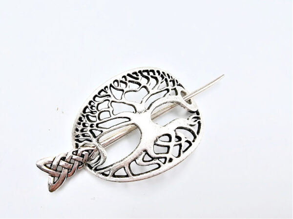 Tree of Life Hair Pin Oval