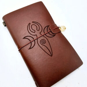 NEW Triple Moon Goddess Journal Brown 20x12cm