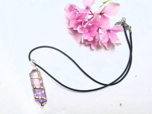 Amethyst Spiral Necklace - Image 2