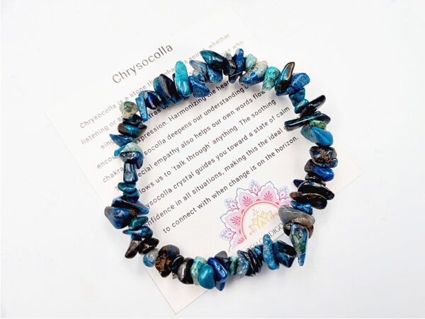 Chrysocolla Chips Bangle