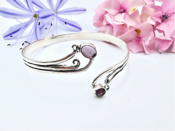 Amethyst Bangle Double Swirl - Image 2