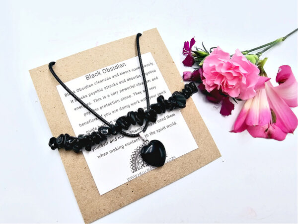 Black Obsidian Jewellery Gift Set (Protection)