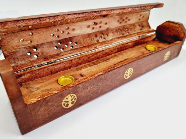 Horizontal Wooden Incense Box - Image 2