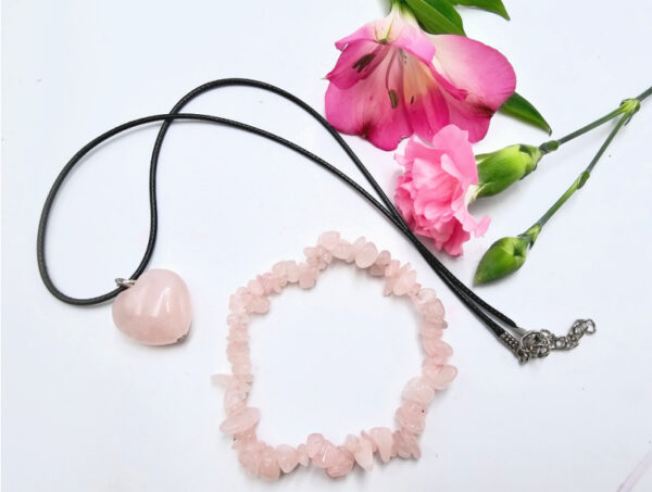 Rose Quartz Jewellery Gift Set (Love) - Image 3