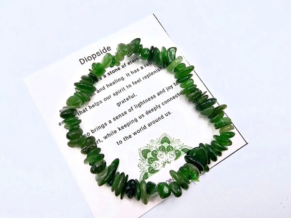 Diopside Chips Bangle