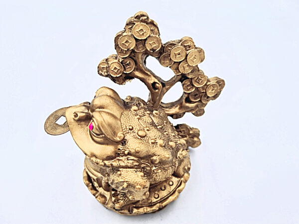 Golden Money Frog with Money Tree (Wealth & Abundance)