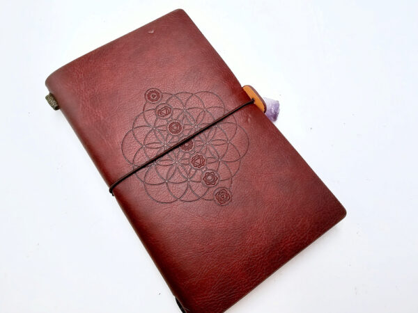 Flower Of Life Chakra Magic Journal Brown (20x12cm)