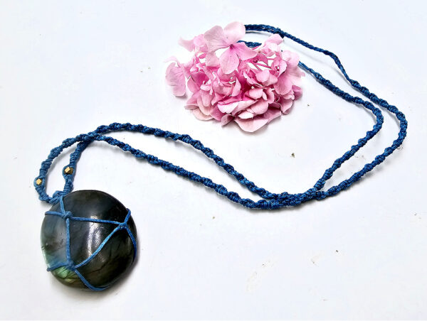 Macrame Labradorite Necklace - Image 2