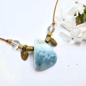 Hello Indigo Halo Online Store larimar necklace