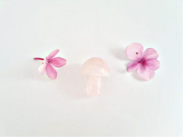 Mini Rose Quartz Mushroom (2cm)