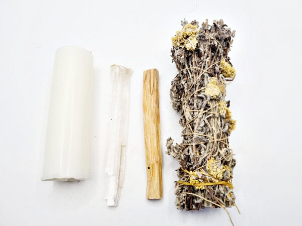 Smudge Kit Cleansing  Combo (Selenite) - Image 2