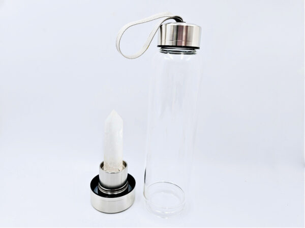 Clear Quartz Crystal Water Bottle - Image 2