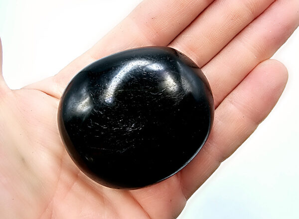 Black Tourmaline Palm Stone B (144g)