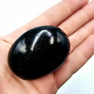 Hello Indigo Halo Online Store Black Tourmaline Palm Stone C 142g