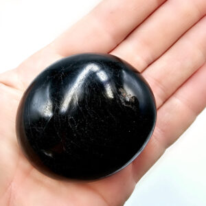 Hello Indigo Halo Online Store Black Tourmaline Palm Stone D 134g